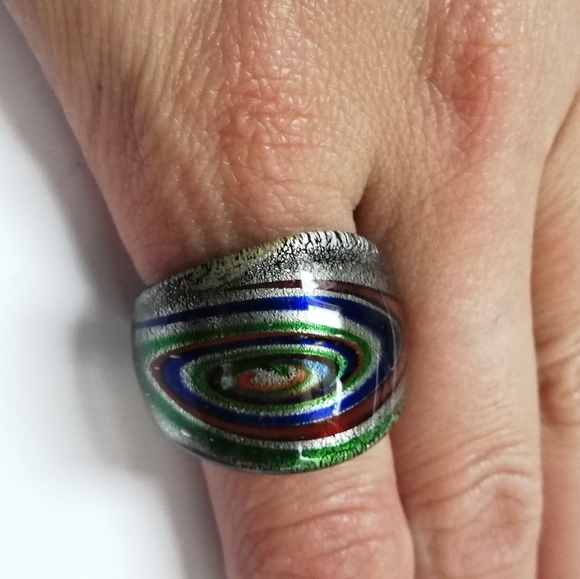 Mystery Box 5 Handmade Glass & Acrylic Rings - Picture 4 of 6